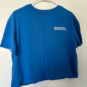 Viva La Bonita Blue Graphic T-Shirt